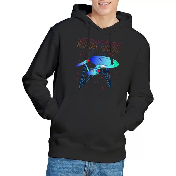 Star Trek Mens Neon Hoodie