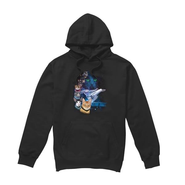 Star Trek Mens Feline Galaxy Hoodie Star Trek Mens Feline Galaxy Hoodie