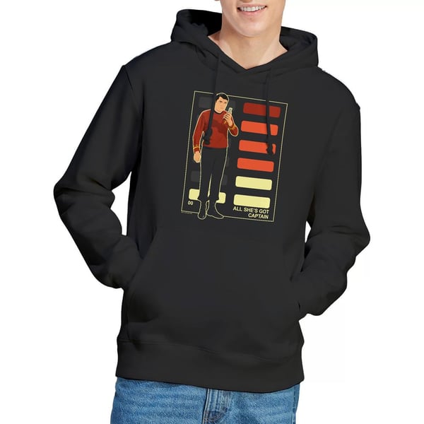 Star Trek Mens All She´s Got Captain Hoodie