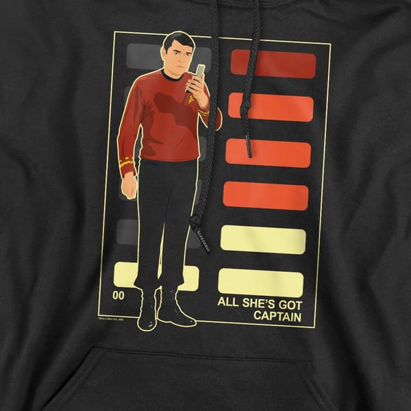 Star Trek Mens All She´s Got Captain Hoodie