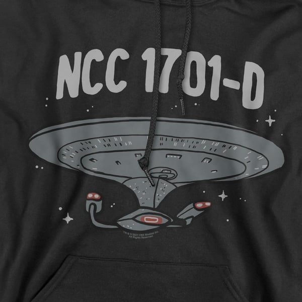 Star Trek Mens The Next Generation Hoodie