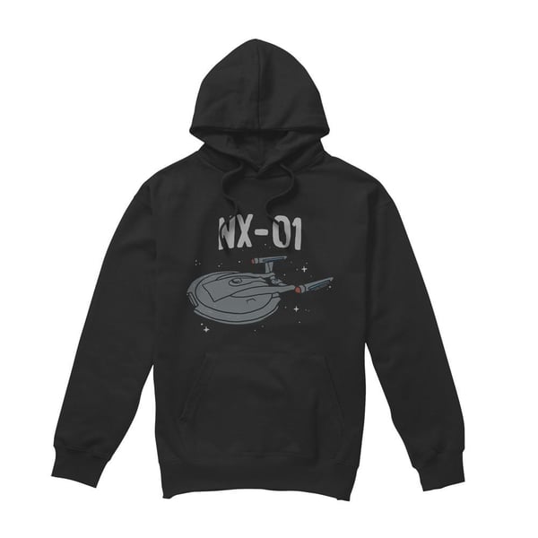 Star Trek Mens The OG NX Class Hoodie Star Trek Mens The OG NX Class Hoodie