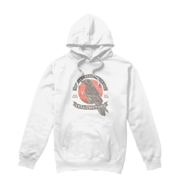 Yellowstone Mens Evil Bird Hoodie Yellowstone Mens Evil Bird Hoodie