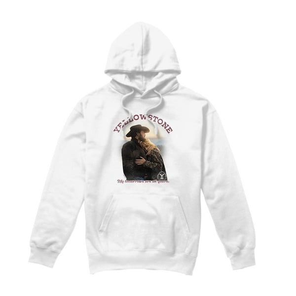 Yellowstone Mens Tomorrows Rip & Beth Hoodie Yellowstone Mens Tomorrows Rip & Beth Hoodie
