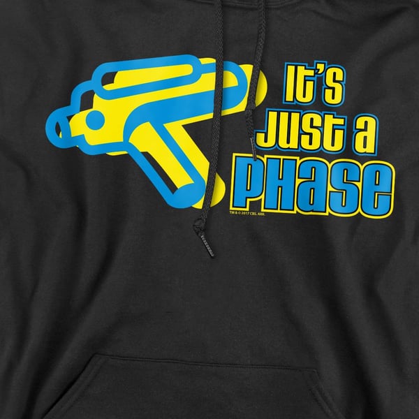 Star Trek Quogs Mens Just a Phase Hoodie