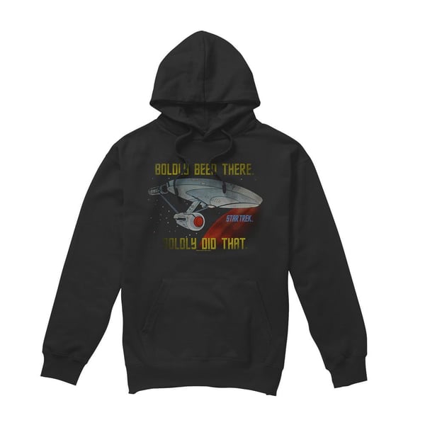 Star Trek Mens Boldly Did That Hoodie Star Trek Mens Boldly Did That Hoodie