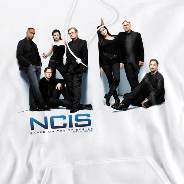 NCIS Mens White Room Hoodie