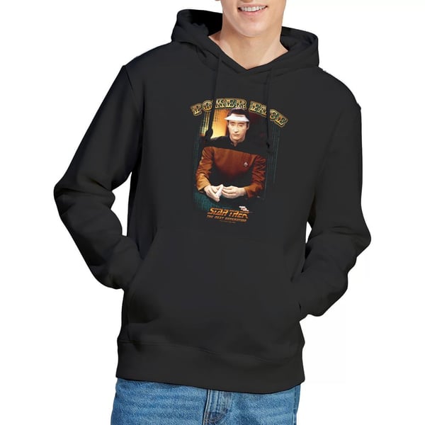 Star Trek Mens Poker Face Hoodie