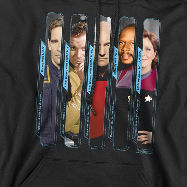 Star Trek Mens The Captains Hoodie