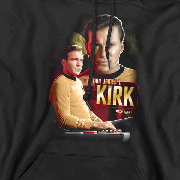 Star Trek Mens Captain Kirk Hoodie