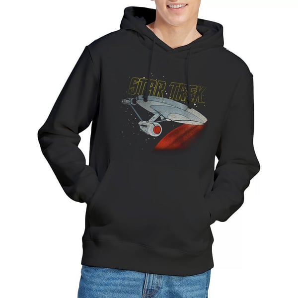 Star Trek Mens Enterprise Retro Hoodie
