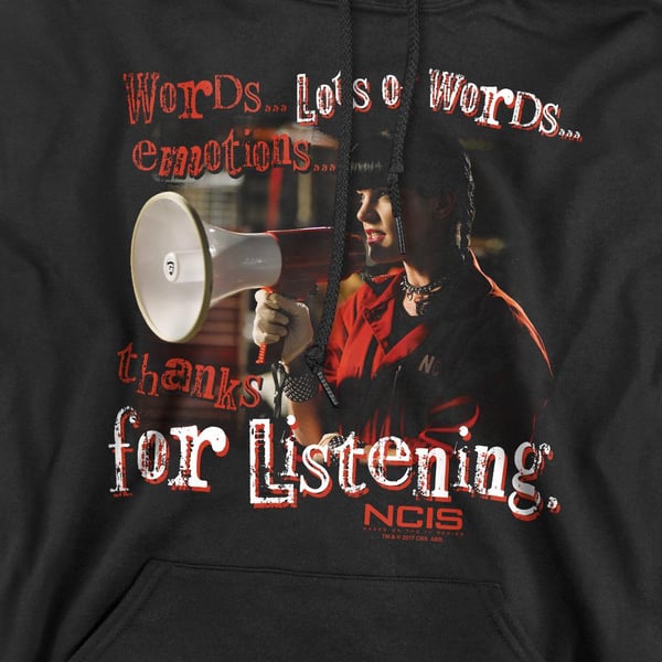 NCIS Miesten Thanks for Listening -huppari