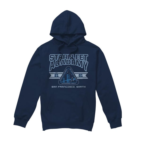 Star Trek Mens Starfleet Academy Earth Hoodie Star Trek Mens Starfleet Academy Earth Hoodie