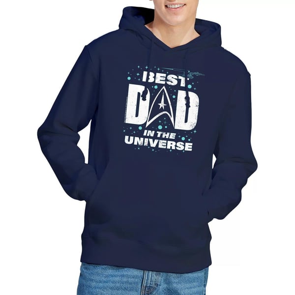 Star Trek Mens Best Dad in the Universe Fathers Day Hoodie