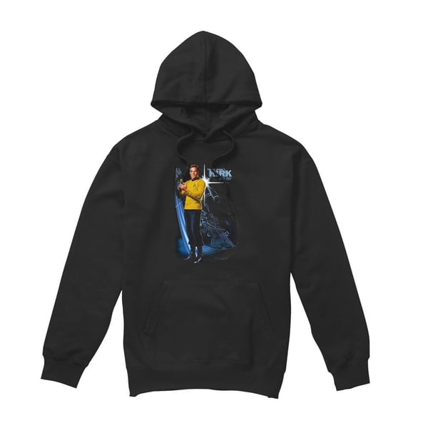 Star Trek Mens Galactic Captain Kirk Hoodie Star Trek Mens Galactic Captain Kirk Hoodie