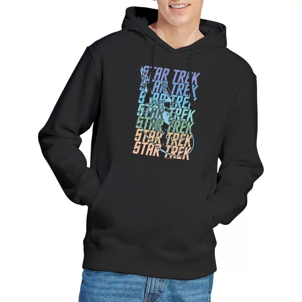 Star Trek Mens Enterprise Multi Logo Hoodie