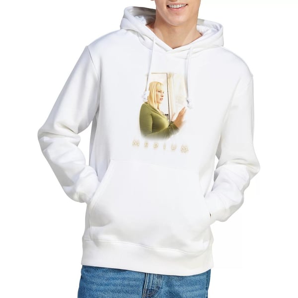 Medium Mens White Light Hoodie