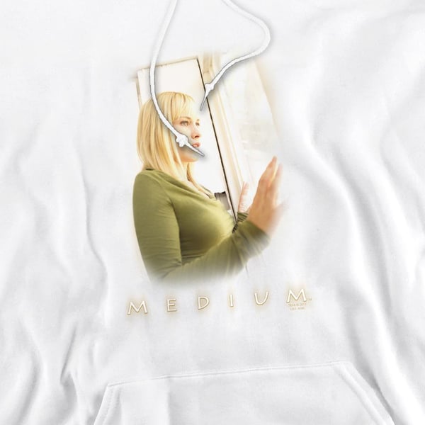 Medium Mens White Light Hoodie