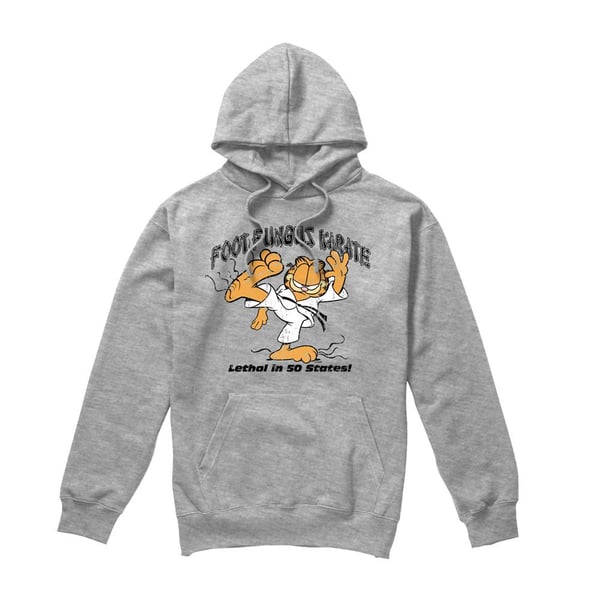 Garfield Mens Foot Fungus Karate Hoodie Garfield Mens Foot Fungus Karate Hoodie