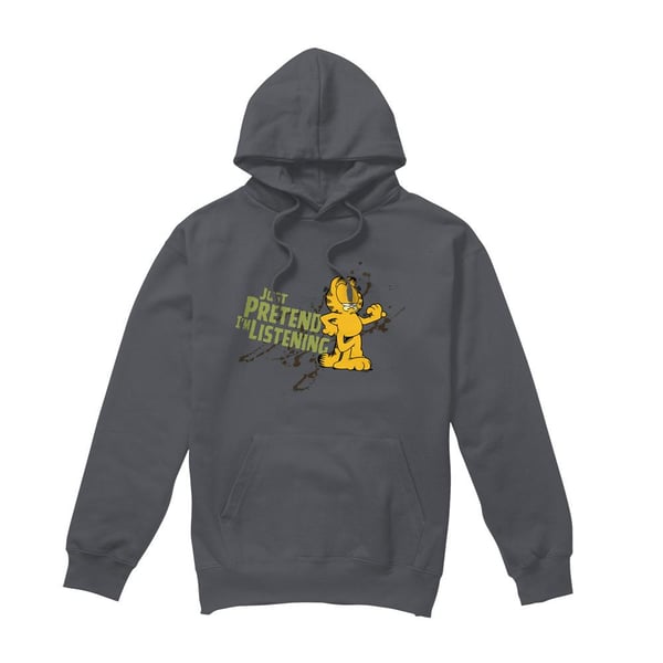 Garfield Mens Just Pretend I´m Listening Hoodie Garfield Mens Just Pretend I´m Listening Hoodie