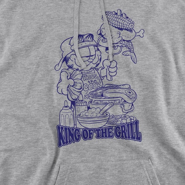 Garfield Mens King Of The Grill Hoodie