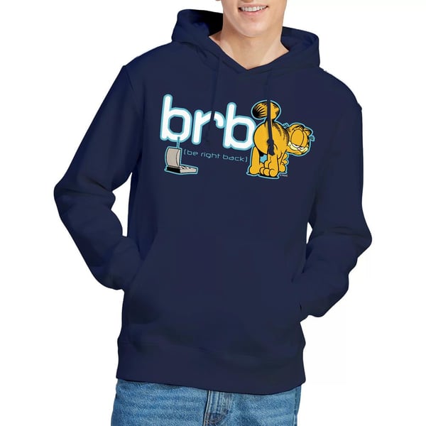 Garfield Mens Be Right Back Hoodie