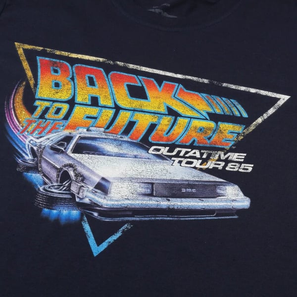 Back To The Future Mens Tour Cotton T-Shirt