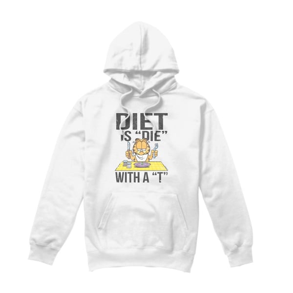 Garfield Mens Diet Is Die With a T Hoodie Garfield Mens Diet Is Die With a T Hoodie