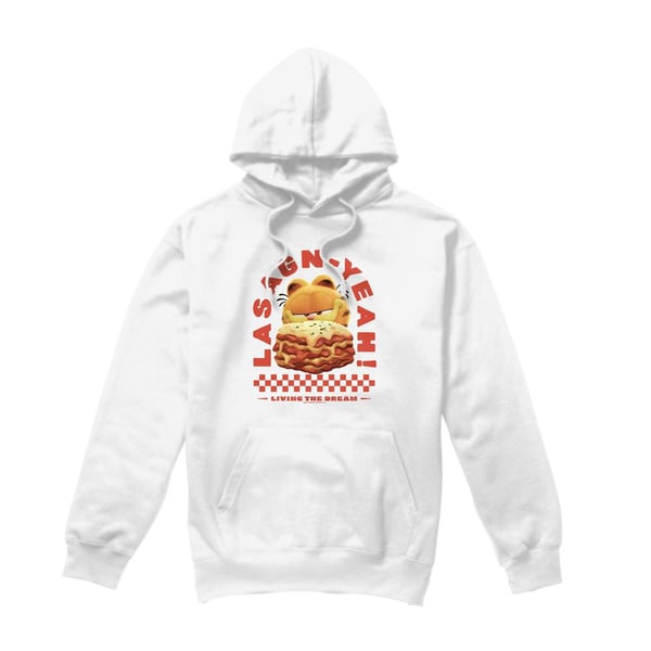 Garfield Movie Mens Lasagnyeah Hoodie Garfield Movie Mens Lasagnyeah Hoodie