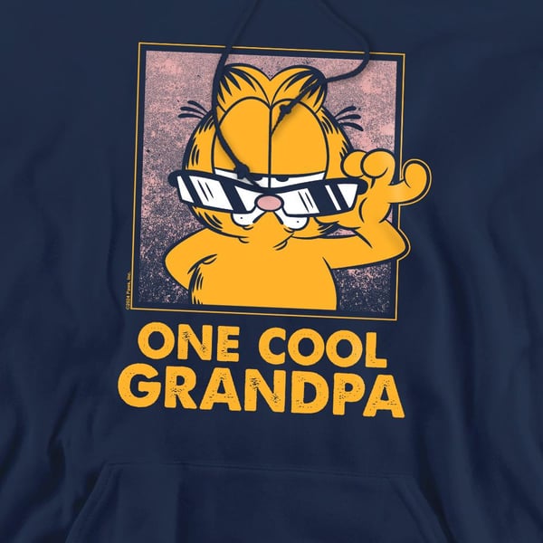 Garfield Mens One Cool Grandpa Fathers Day Hoodie