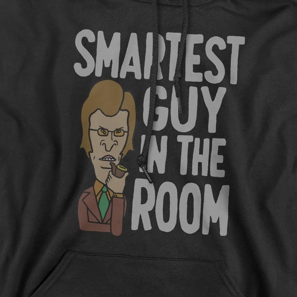 Beavis & Butthead Mens Smartest Guy In The Room Hoodie