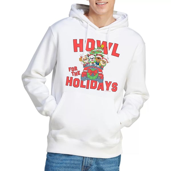 Paw Patrol Mens Howl For The Christmas Holidays Hoodie