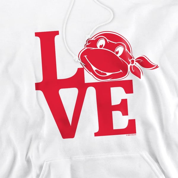 Teenage Mutant Ninja Turtles Mens Love Valentine`s Day Hoodie