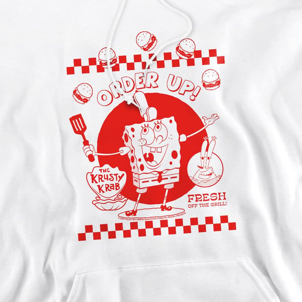 SpongeBob SquarePants Mens Order Up! Hoodie