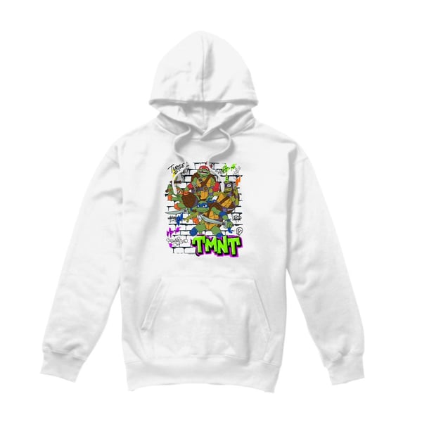 Tales of the Teenage Mutant Ninja Turtles Mens Brick Wall Poster Hoodie Tales of the Teenage Mutant Ninja Turtles Mens Brick Wall Poster Hoodie