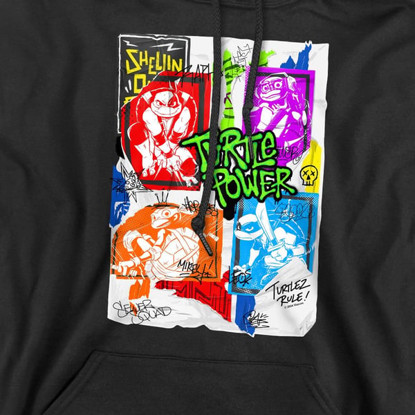 Tales of the Teenage Mutant Ninja Turtles Mens Lino Poster Hoodie