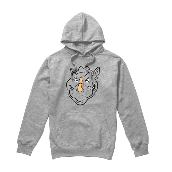 Teenage Mutant Ninja Turtles Mens Rocksteady Face Hoodie Teenage Mutant Ninja Turtles Mens Rocksteady Face Hoodie