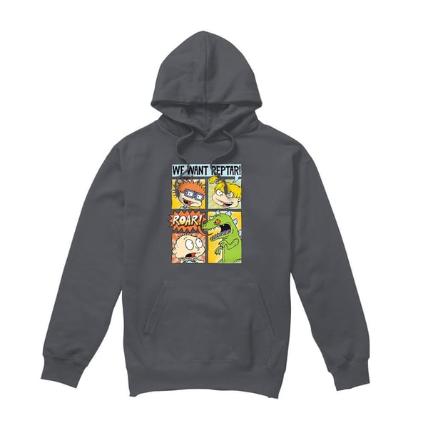 Rugrats Mens We Want Reptar! Comic Hoodie Rugrats Mens We Want Reptar! Comic Hoodie