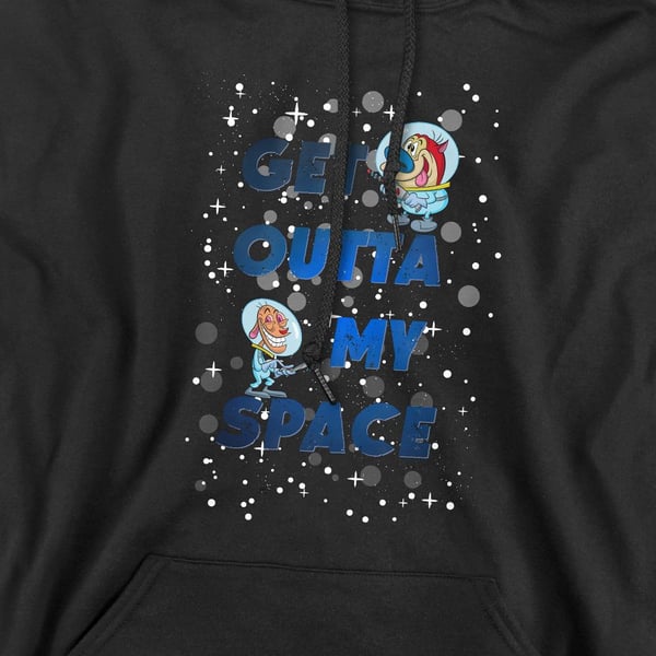 Ren & Stimpy Mens Get Outta My Space Hoodie