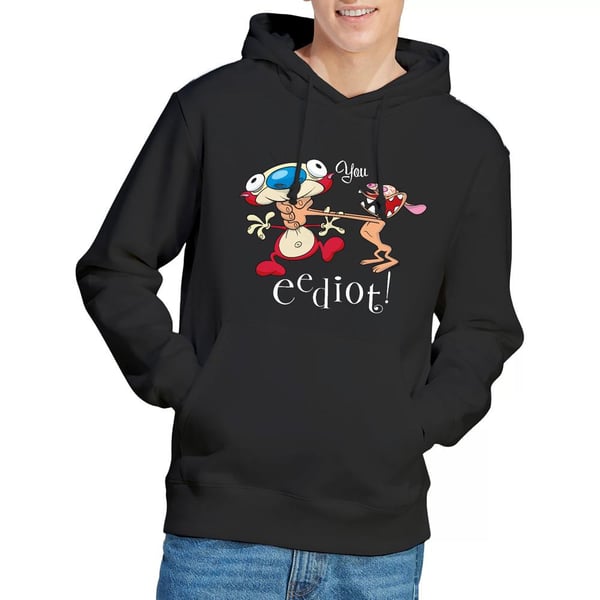 Ren & Stimpy Mens You Eediot Hoodie