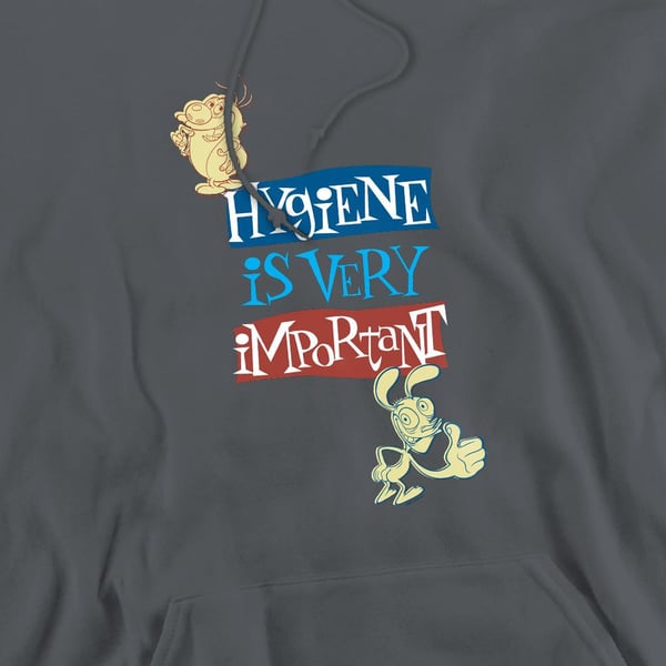 Ren & Stimpy Mens Hygiene Is Very Important Hoodie