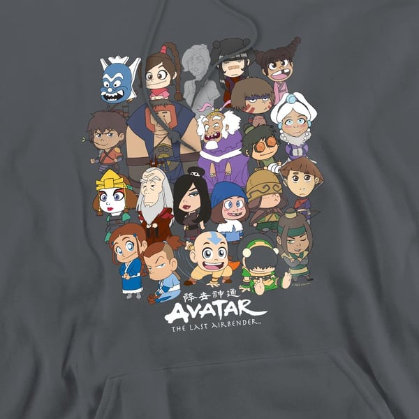 Avatar: The Last Airbender Mens Chibi Group Hoodie