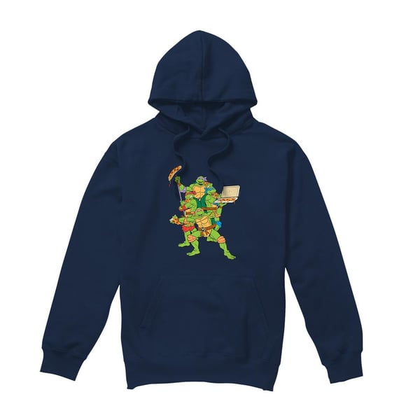 Teenage Mutant Ninja Turtles Mens Pizza Party Hoodie Teenage Mutant Ninja Turtles Mens Pizza Party Hoodie