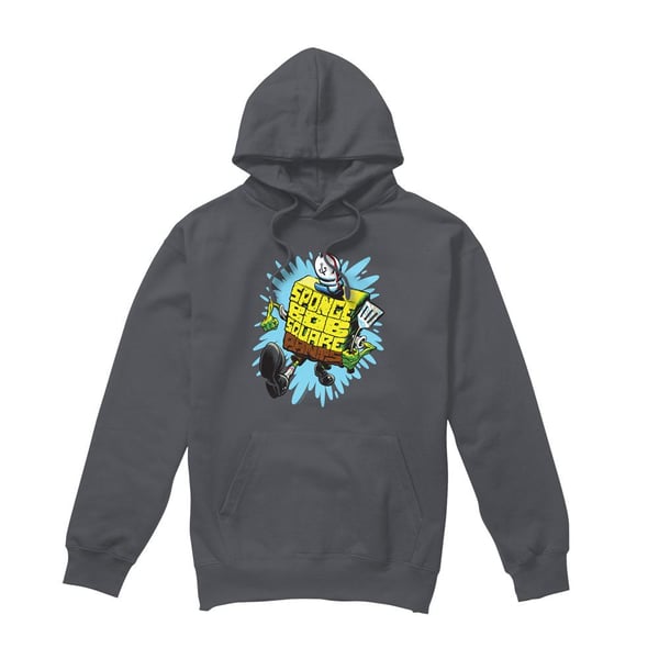 SpongeBob SquarePants Mens Letter Hoodie SpongeBob SquarePants Mens Letter Hoodie