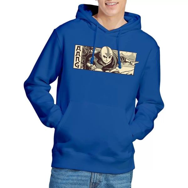 Avatar: The Last Airbender Mens Aang Illustrated Hoodie