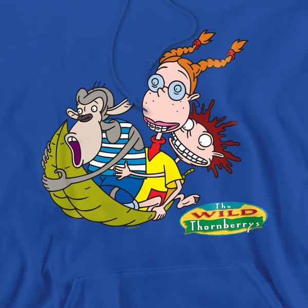 The Wild Thornberrys Mens On Leaf Eliza Darwin & Donny Hoodie