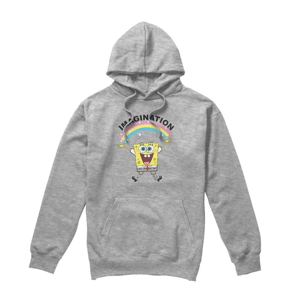 SpongeBob SquarePants Mens Simple Imagination Hoodie SpongeBob SquarePants Mens Simple Imagination Hoodie