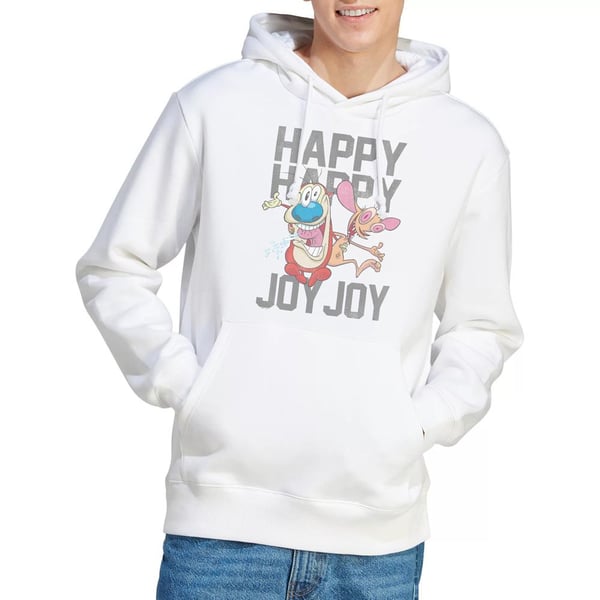 Ren & Stimpy Mens Happy Happy Joy Joy Hoodie