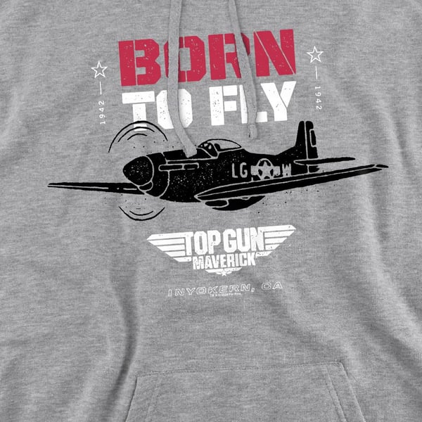 Top Gun Mens Born To Fly Hoodie