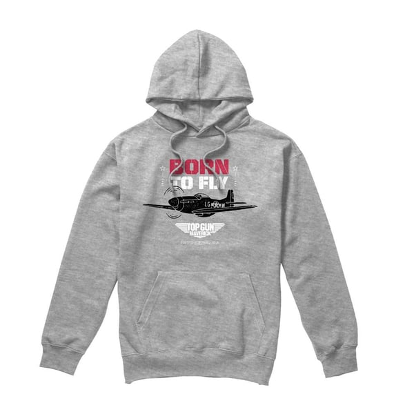 Top Gun Mens Born To Fly Hoodie Top Gun Mens Born To Fly Hoodie